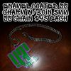 Enamel Coated YT Charm W/ 30in Chain