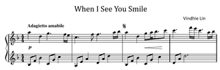 When I See You Smile - Music Sheet