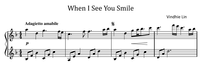 When I See You Smile - Music Sheet