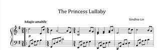 The Princess Lullaby - Music Sheet