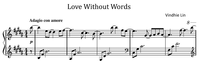 Love Without Words - Music Sheet