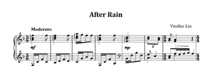 After Rain - Music Sheet