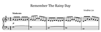 Remember The Rainy Day - Music Sheet