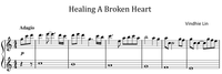 Healing A Broken Heart - Music Sheet