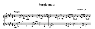 Forgiveness - Music Sheet