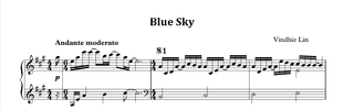 Blue Sky - Music Sheet