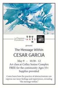 Abstract Painting with Miami Artist Cesar Garcia