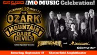KSHE Klassics presents The MO Music Celebration! Celebrating 50 Years of The Ozark Mountain Daredevils with special guests Shooting Star and Missouri on at Chesterfield Amphitheater on Saturday, September 17th