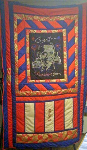 Sequined Obama (twin-sized) - $150
