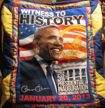 Barack Obama "Witness to History" commemorative shoulder bag - $40
