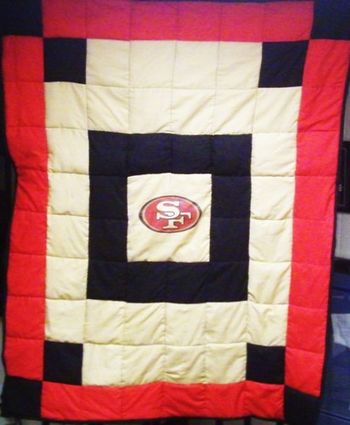 SF 49ers quilt (twin-size) - $75
