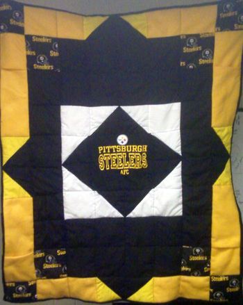 Steelers throw quilt - $75
