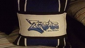 Item #1011. Zeta Phi Beta throw pillow - $30
