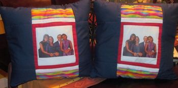 Obama "First Family" pillow set - $50 ($30 sold separately)
