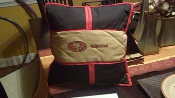 49ers throw pillow - $35
