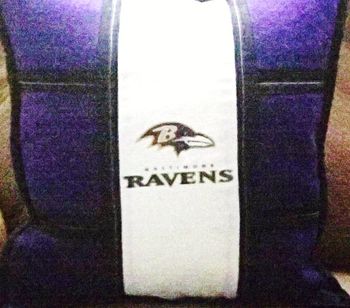 Item #1015. Ravens pillow - $35
