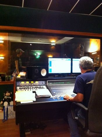 Kimberlee M Leber Recording with 14-Time Grammy Award Winning Engineer/Producer Gilbert Velasquez for Breath Spirit & Life's "Flame On" Album
