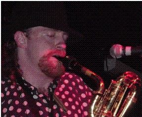 Joseph Donnelly, baritone and tenor sax, plays with Craig & The Crawdads and frequently in The Craig Brenner Trio
