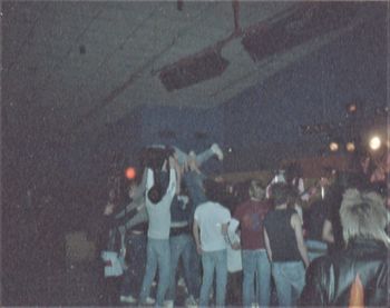 Stage Dive during Dream Death
