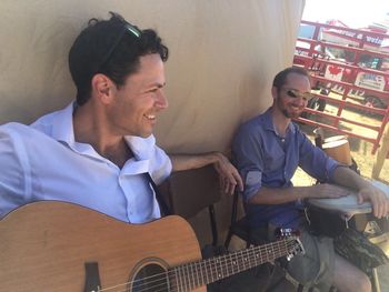 IPE Armstrong with guitarist Adam Meachem
