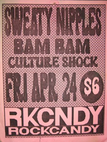 sweatynipples, bam bam, culture shock - rkcndy
