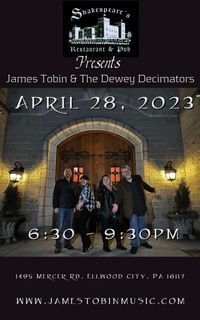 James Tobin & The Dewey Decimators Live Music 6:30-9:30pm