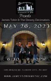 James Tobin & The Dewey Decimators Live Music 6:30-9:30pm