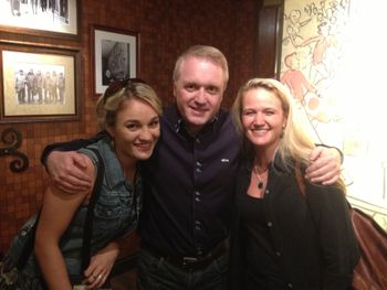 Colin with Jessica and Brenda Willis from THe Willis Clan at the Grand Ole Opry.
