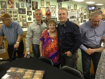 With Ernest Tubb's daughter.
