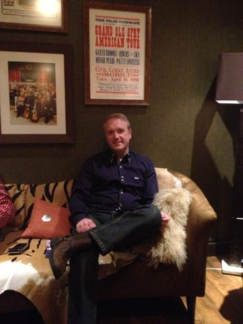 Colin backstage at the Grand Ole Opry.
