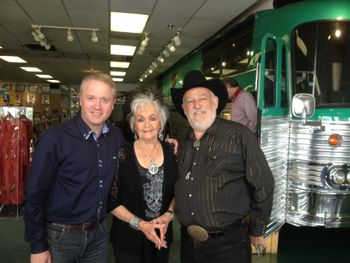 Colin with Joanne Cash and her husband Pastor Harry Yates.
