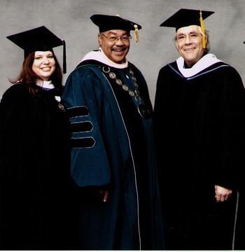 Joan, Dr. Carter and comedian Robert Klein
