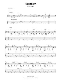  "FOLKTOWN" - COMPOSED BY MARK LEGGETT, TAB/NOTATION (PDF)