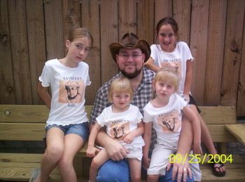 Love those shirts, girls! - Mary Grace, Anna, Hayseed, Kati Beth, Millie
