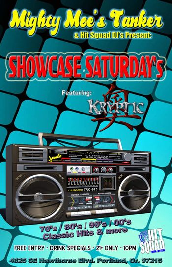 Showcase Saturday's @ Mighty Moe's Tanker in Portland Or. 2022
