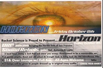 "Horizon" Friday October 8th 1999
