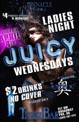 Juicy Wednesdays @ Tiger Bar
