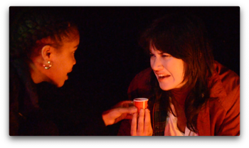 Sinclair Daniel (left) as MARY ANNE and Claire Tumey (right) as REBECCA

