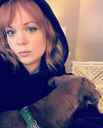 Allison Crowe with Link - selfie 2019
