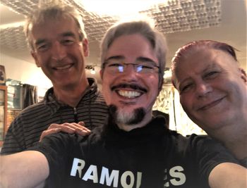 Simon Kendall, Glen and Graham at Hammond Ave Studio
