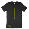 Bow Scar Tee - Yellow on Black