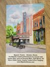 Watercolor Poster Majestic Street Scene  11" x 17"