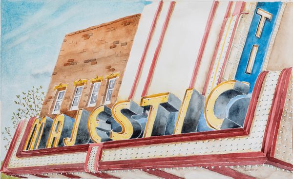 11" x 17" Watercolor Poster Majestic Marquee (Gloss)