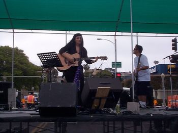 "Ocean Beach Street Fair" Joe Lilly on Bass and me
