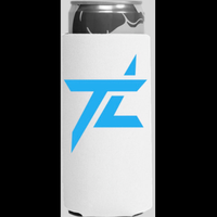 "TL" Skinny Koozie -White/Blue