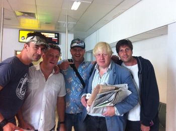 The Lettuceheads meet Boris Johnson - July 2013
