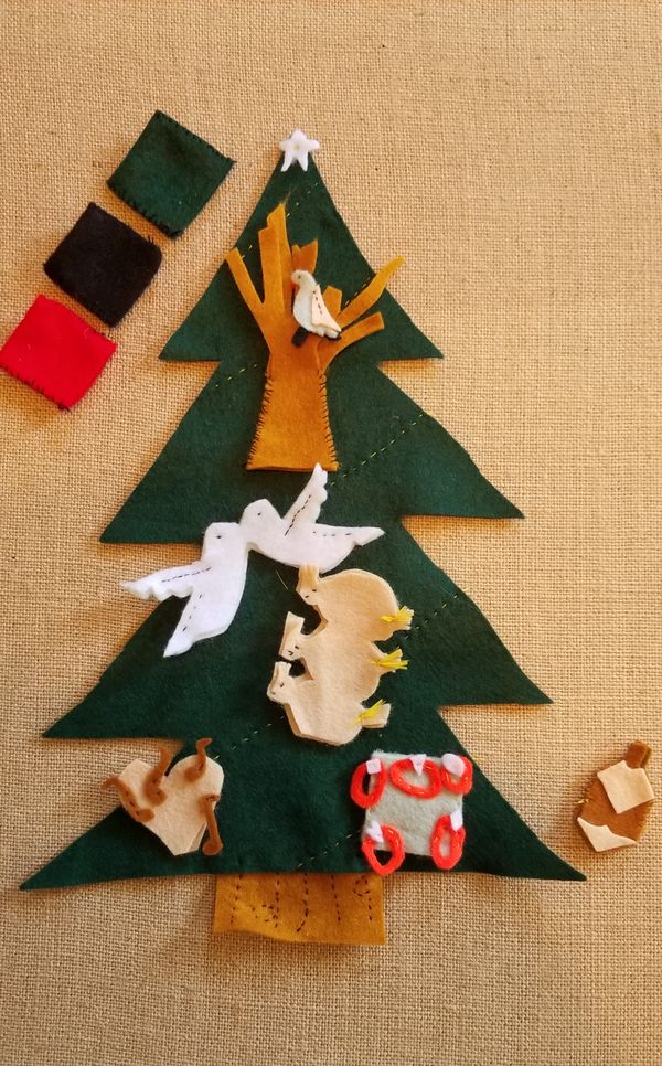 5 Days of Christmas, Hanukka, Kwanza - Handmade Finger Puppets