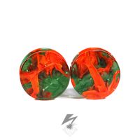 1" Orange Aqua Power Plugs (Pair)