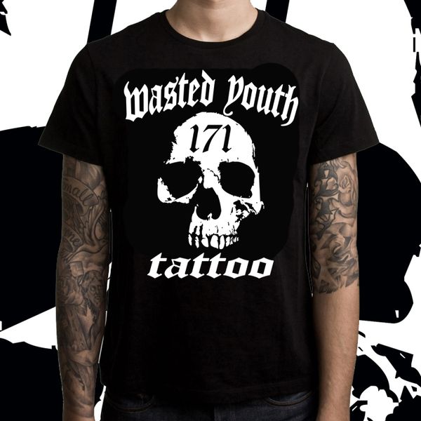Wasted Youth Tattoo T-Shirt - Free Shipping 