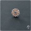 Miro 18k Rose Gold with CZ Threadless End 